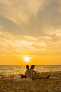 サンセットフォトプラン。シエロ宮古島ガーデンヴィラ